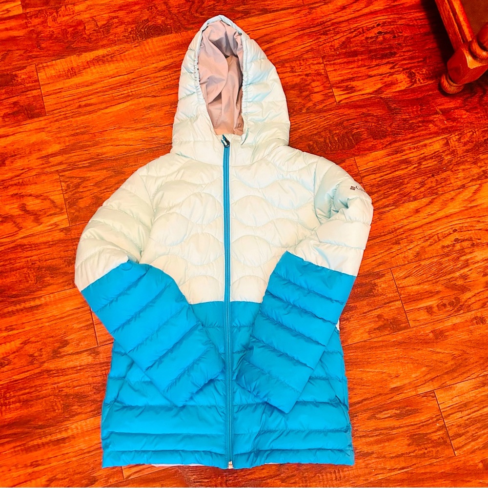 Columbia Girls Humphrey Hills Puffer Jacket Lightweight Hooded Girls L( 14-16)